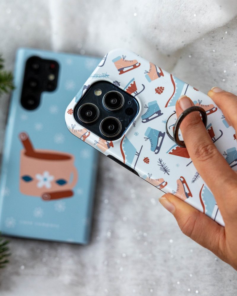 Coques de smartphone avec une bague de téléphone